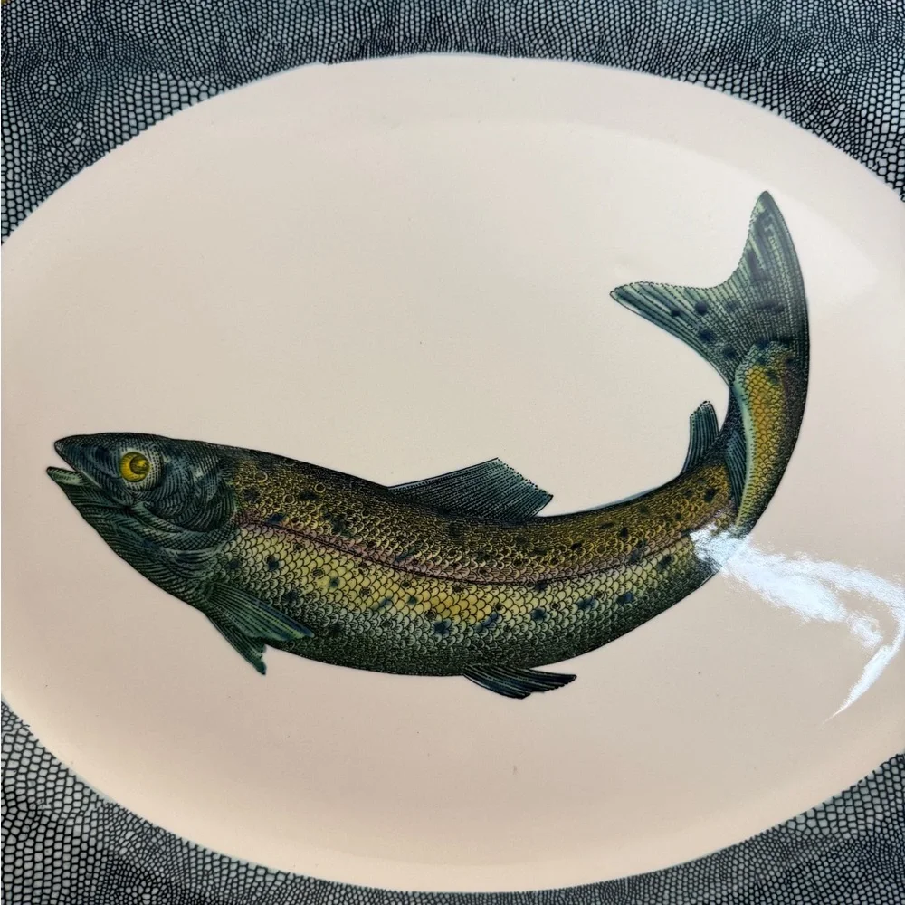 Williams Sonoma English Angler 17 inch platter Made in England